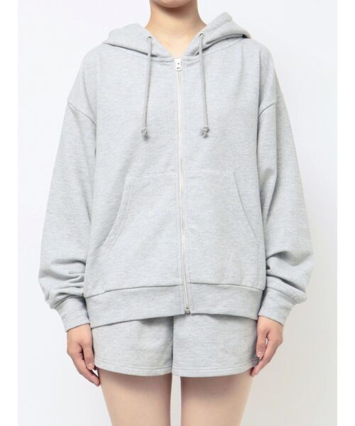 GYDA（ジェイダ）の「【SETUP着用可】BACK GYDAラインストーンラメパーカー（パーカー・レディース・ブラック/ライトグレー・FREE）」の14枚目の写真