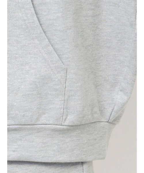 GYDA（ジェイダ）の「【SETUP着用可】BACK GYDAラインストーンラメパーカー（パーカー・レディース・ブラック/ライトグレー・FREE）」の8枚目の写真