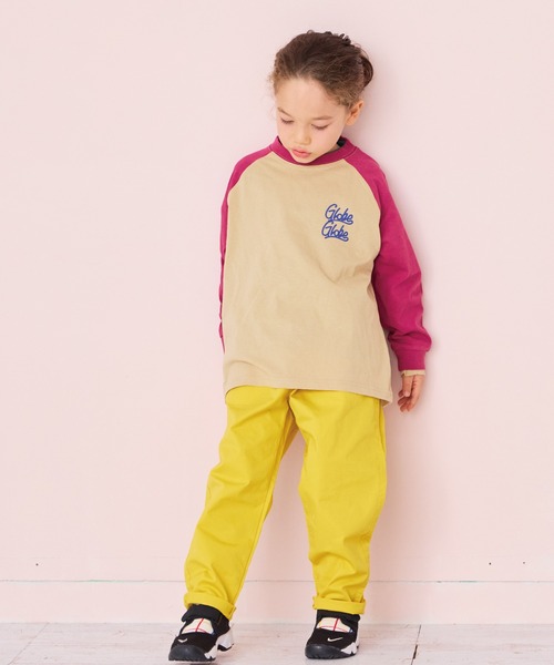 Life Support Products（ライフサポートプロダクツ）の「前後プリントラグランロンティー（Tシャツ/カットソー・キッズ・オフホワイト/杢グレー/ベージュ/チャコール・90/95/100/110/120/130/140/150/80）」の8枚目の写真