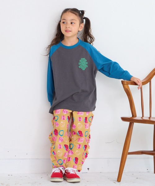 Life Support Products（ライフサポートプロダクツ）の「前後プリントラグランロンティー（Tシャツ/カットソー・キッズ・オフホワイト/杢グレー/ベージュ/チャコール・90/95/100/110/120/130/140/150/80）」の15枚目の写真