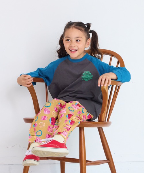 Life Support Products（ライフサポートプロダクツ）の「前後プリントラグランロンティー（Tシャツ/カットソー・キッズ・オフホワイト/杢グレー/ベージュ/チャコール・90/95/100/110/120/130/140/150/80）」の16枚目の写真