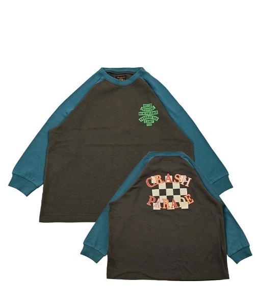 Life Support Products（ライフサポートプロダクツ）の「前後プリントラグランロンティー（Tシャツ/カットソー・キッズ・オフホワイト/杢グレー/ベージュ/チャコール・90/95/100/110/120/130/140/150/80）」の18枚目の写真