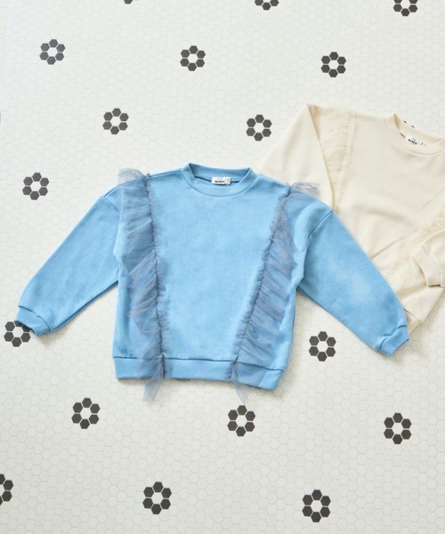 pairmanon（ペアマノン）の「裏毛 選べるデザイン アソート ガールズトレーナー（スウェット・キッズ・ホワイト系その他2/ブラック/ピンク系その他/ブラウン系その他/ベージュ系その他/パープル系その他/ホワイト系その他/ピンク系その他2/ブルー系その他/グリーン系その他/ベージュ/ライトグリーン・130/150/100/110/90/140/120）」の9枚目の写真