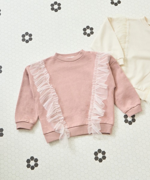 pairmanon（ペアマノン）の「裏毛 選べるデザイン アソート ガールズトレーナー（スウェット・キッズ・ホワイト系その他2/ブラック/ピンク系その他/ブラウン系その他/ベージュ系その他/パープル系その他/ホワイト系その他/ピンク系その他2/ブルー系その他/グリーン系その他/ベージュ/ライトグリーン・130/150/100/110/90/140/120）」の11枚目の写真