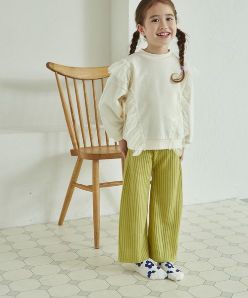 pairmanon（ペアマノン）の「裏毛 選べるデザイン アソート ガールズトレーナー（スウェット・キッズ・ホワイト系その他2/ブラック/ピンク系その他/ブラウン系その他/ベージュ系その他/パープル系その他/ホワイト系その他/ピンク系その他2/ブルー系その他/グリーン系その他/ベージュ/ライトグリーン・130/150/100/110/90/140/120）」の13枚目の写真