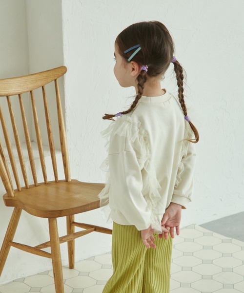 pairmanon（ペアマノン）の「裏毛 選べるデザイン アソート ガールズトレーナー（スウェット・キッズ・ホワイト系その他2/ブラック/ピンク系その他/ブラウン系その他/ベージュ系その他/パープル系その他/ホワイト系その他/ピンク系その他2/ブルー系その他/グリーン系その他/ベージュ/ライトグリーン・130/150/100/110/90/140/120）」の14枚目の写真