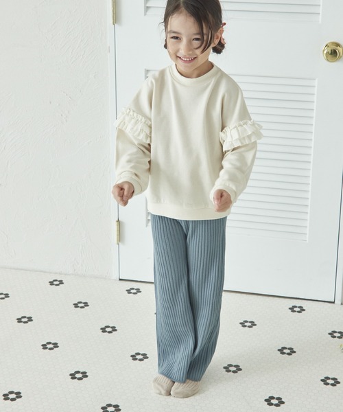 pairmanon（ペアマノン）の「裏毛 選べるデザイン アソート ガールズトレーナー（スウェット・キッズ・ホワイト系その他2/ブラック/ピンク系その他/ブラウン系その他/ベージュ系その他/パープル系その他/ホワイト系その他/ピンク系その他2/ブルー系その他/グリーン系その他/ベージュ/ライトグリーン・130/150/100/110/90/140/120）」の17枚目の写真