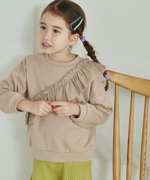 pairmanon（ペアマノン）の「裏毛 選べるデザイン アソート ガールズトレーナー（スウェット・キッズ・ホワイト系その他2/ブラック/ピンク系その他/ブラウン系その他/ベージュ系その他/パープル系その他/ホワイト系その他/ピンク系その他2/ブルー系その他/グリーン系その他/ベージュ/ライトグリーン・130/150/100/110/90/140/120）」の19枚目の写真