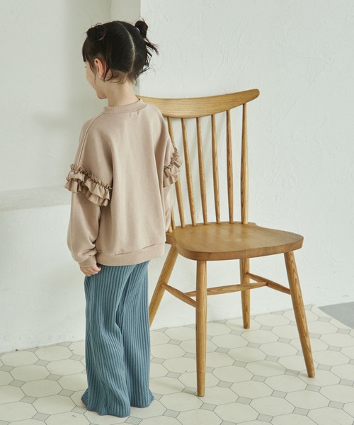 pairmanon（ペアマノン）の「裏毛 選べるデザイン アソート ガールズトレーナー（スウェット・キッズ・ホワイト系その他2/ブラック/ピンク系その他/ブラウン系その他/ベージュ系その他/パープル系その他/ホワイト系その他/ピンク系その他2/ブルー系その他/グリーン系その他/ベージュ/ライトグリーン・130/150/100/110/90/140/120）」の22枚目の写真