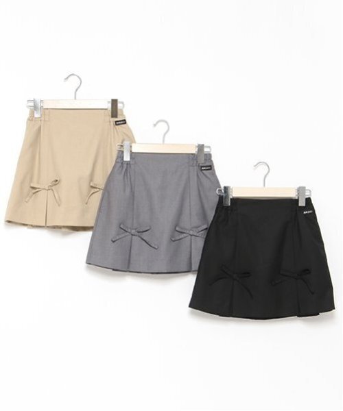 by LOVEiT(バイラビット)の「リボン付きスカート(スカート・キッズ・グレー/ベージュ/ブラック・160cm/150cm/140cm/130cm/120cm)」の7枚目の写真