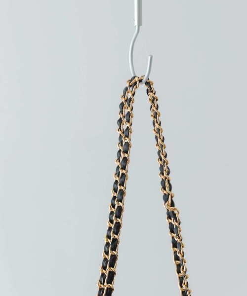 RODE SKO（ロデスコ）の「ヴィンテージライクキルティングチェーンバッグ（ショルダーバッグ・レディース・ブラック/ブラウン・ONE）」の10枚目の写真