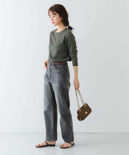 RODE SKO（ロデスコ）の「ヴィンテージライクキルティングチェーンバッグ（ショルダーバッグ・レディース・ブラック/ブラウン・ONE）」の17枚目の写真