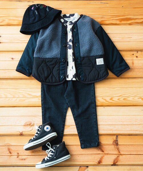 BREEZE（ブリーズ）の「コーデュロイ刺繍ハット（ハット・キッズ・アイボリー/ブラック・56/54/52/50）」の5枚目の写真