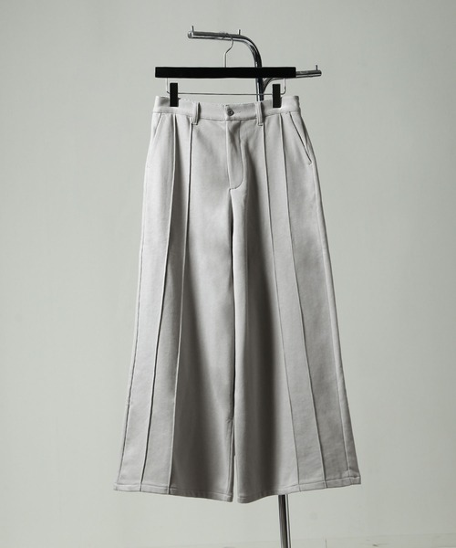 NILWAY（ニルウェイ）の「袴シルエット ピンタック スラックス スウェット（スウェットパンツ・メンズ・ライトグレー/ブラック/カーキ/グレー・SMALL/MEDIUM/LARGE）」の21枚目の写真