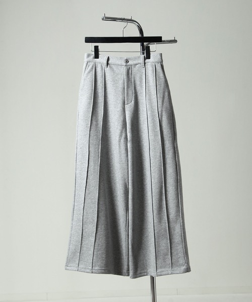 NILWAY（ニルウェイ）の「袴シルエット ピンタック スラックス スウェット（スウェットパンツ・メンズ・ライトグレー/ブラック/カーキ/グレー・SMALL/MEDIUM/LARGE）」の22枚目の写真