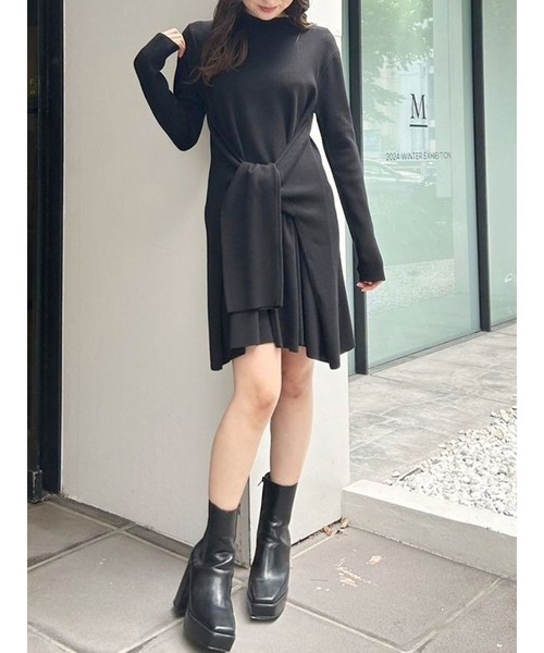 Riu ミニニットワンピース Off shoulder mini knit dress – Riu