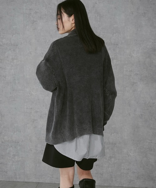 THE STANDARD（ザスタンダード）の「THE STANDARD/ドライバーズニット（カーディガン/ボレロ・メンズ・スミクロ・MEDIUM/LARGE）」の17枚目の写真