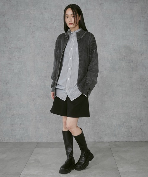 THE STANDARD（ザスタンダード）の「THE STANDARD/ドライバーズニット（カーディガン/ボレロ・メンズ・スミクロ・MEDIUM/LARGE）」の18枚目の写真