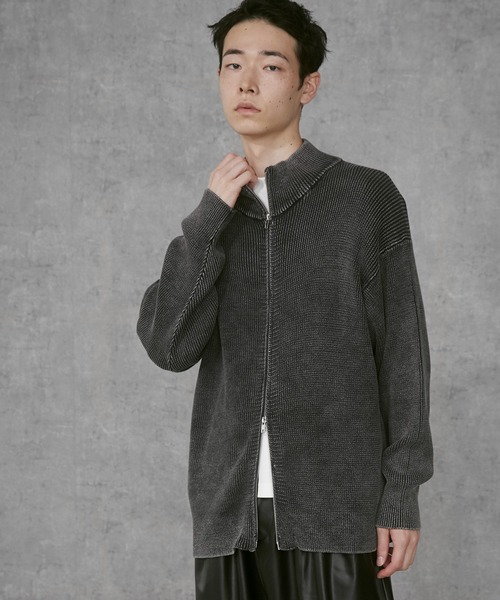 THE STANDARD（ザスタンダード）の「THE STANDARD/ドライバーズニット（カーディガン/ボレロ・メンズ・スミクロ・MEDIUM/LARGE）」の6枚目の写真