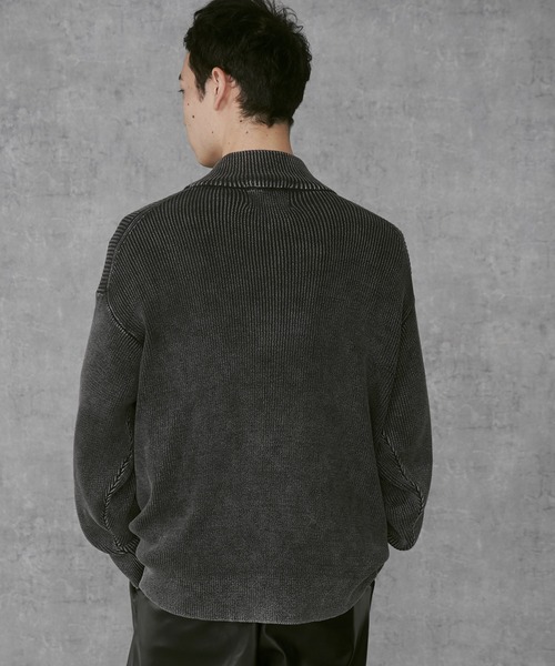 THE STANDARD（ザスタンダード）の「THE STANDARD/ドライバーズニット（カーディガン/ボレロ・メンズ・スミクロ・MEDIUM/LARGE）」の9枚目の写真