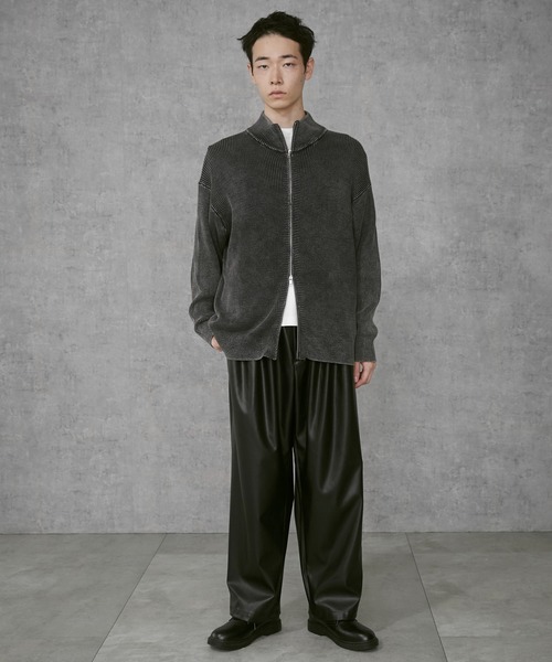 THE STANDARD（ザスタンダード）の「THE STANDARD/ドライバーズニット（カーディガン/ボレロ・メンズ・スミクロ・MEDIUM/LARGE）」の4枚目の写真