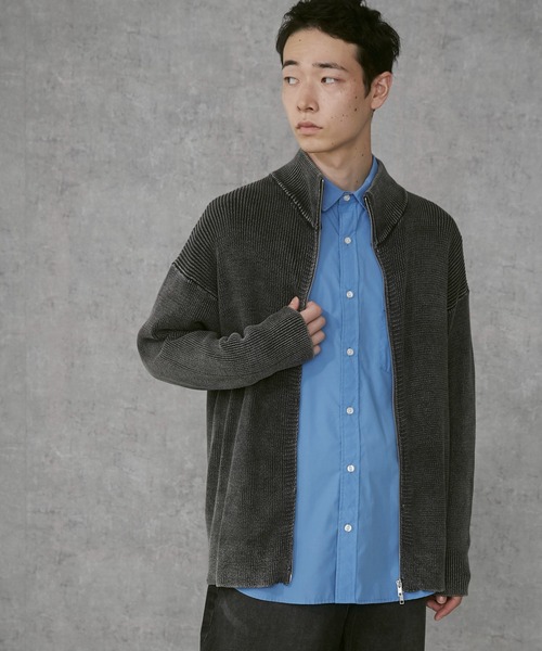 THE STANDARD（ザスタンダード）の「THE STANDARD/ドライバーズニット（カーディガン/ボレロ・メンズ・スミクロ・MEDIUM/LARGE）」の13枚目の写真