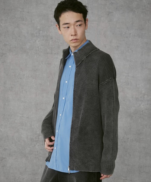 THE STANDARD（ザスタンダード）の「THE STANDARD/ドライバーズニット（カーディガン/ボレロ・メンズ・スミクロ・MEDIUM/LARGE）」の14枚目の写真
