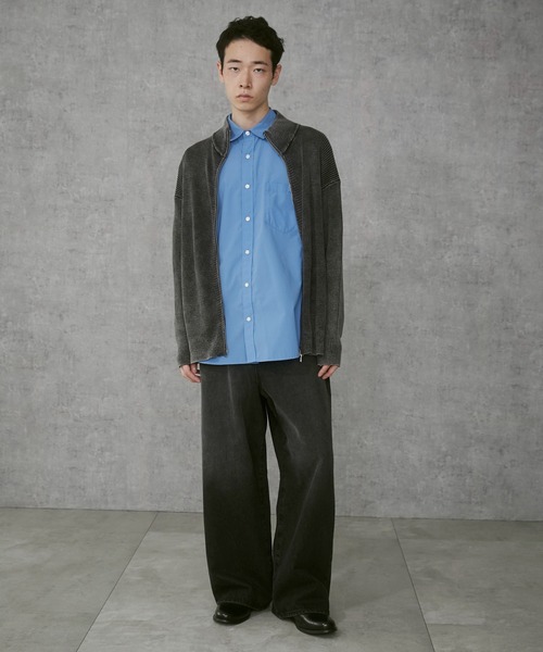 THE STANDARD（ザスタンダード）の「THE STANDARD/ドライバーズニット（カーディガン/ボレロ・メンズ・スミクロ・MEDIUM/LARGE）」の15枚目の写真