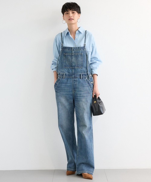 BARNYARDSTORM（バンヤードストーム）の「BARNYARDSTORM / デニムサロペット（サロペット/オーバーオール・レディース・インディゴブルー/ブラック・S/M）」の4枚目の写真