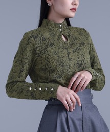 kOhAKU | 『涙あきハイネックカットソー』(Tシャツ/カットソー)