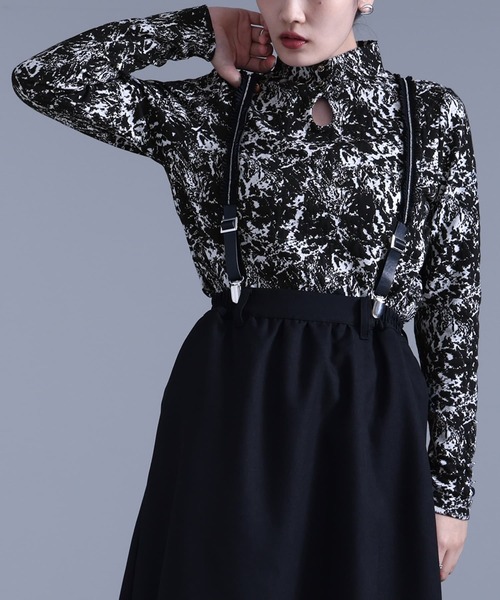 kOhAKU（コハク）の「『涙あきハイネックカットソー』（Tシャツ/カットソー・レディース・カーキ/ブラック・2/1）」の18枚目の写真