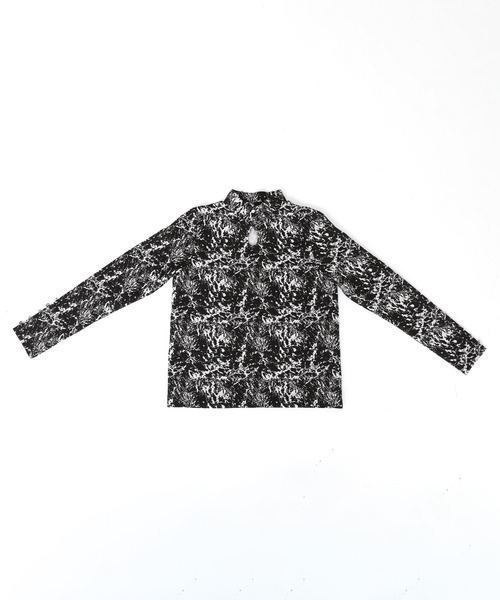 kOhAKU（コハク）の「『涙あきハイネックカットソー』（Tシャツ/カットソー・レディース・カーキ/ブラック・2/1）」の10枚目の写真