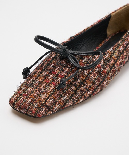 PIPPICHIC/ピッピシック】AMBER BALLET 22/ツイードバレエシューズ