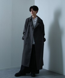 メンズのトレンチコート（グレー/灰色系）ファッション通販