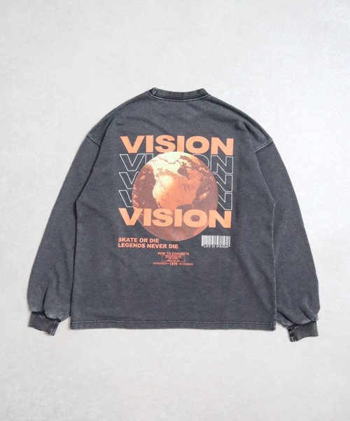【VISION STREET WEAR】アースグラフィックトレーナー《洗濯機で洗える》（Tシャツ/カットソー）｜ENIM BY VICKY（エニムバイビッキー） 6,890円