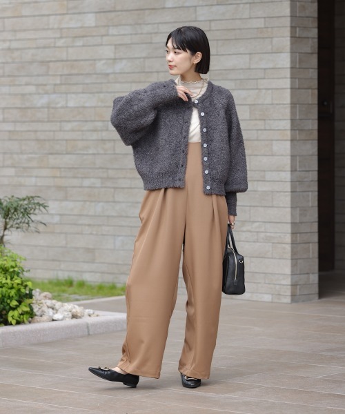 ブルネロ　クチネリ　ベージュ　ラメ　コットン　綿　カーディガン　ボレロ　半袖 セール】ラメフェザーカーディガン_半袖（カーディガン/ボレロ