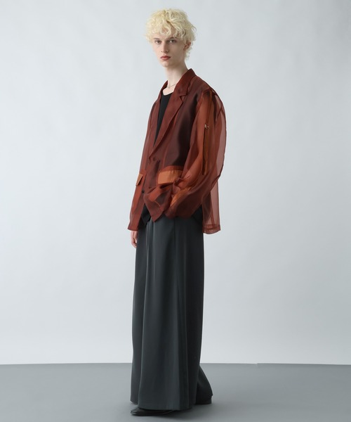 HARE（ハレ）の「【SET UP対応】DABOルーズワイドパンツ(HARE)（スラックス・メンズ・シルバー/ブラック/レッド/ブルー/グレー・LARGE/MEDIUM/SMALL）」の21枚目の写真