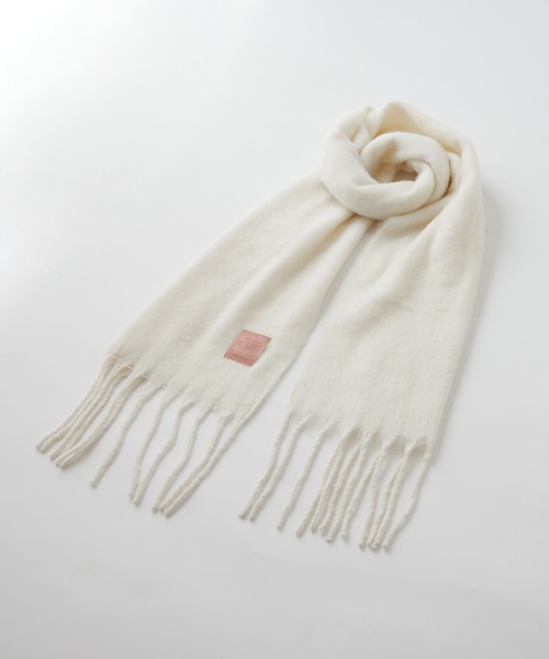 one after another NICE CLAUP(ワンアフターアナザーナイスクラップ)の「NCEロゴタグ付きマフラー(マフラー・レディース・アイボリー/グレー系その他/イエロー系その他/ピンク系その他/モカ/ブルー系その他・FREE)」の18枚目の写真