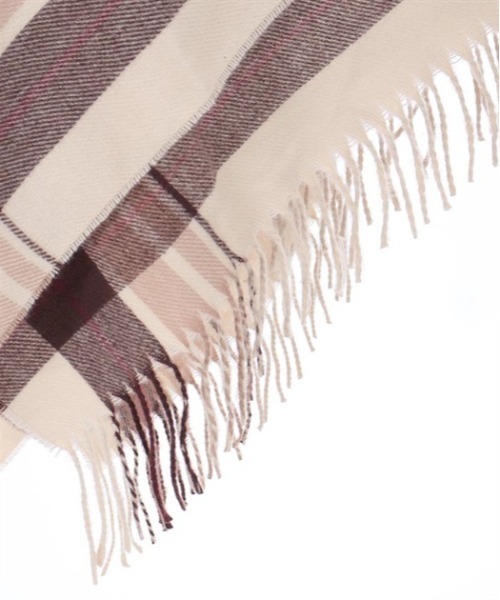 axes femme(アクシーズファム)の「サイドラインチェックポンチョ(レインコート/ポンチョ・レディース・ブラック/キナリ/モカ・FREE)」の8枚目の写真