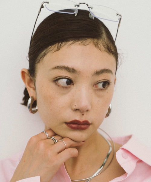 HANNE（アン）の「ボリュームループピアス（ピアス（両耳用）・レディース・シルバー/ゴールド・FREE）」の8枚目の写真