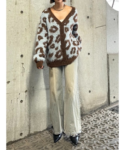 EVRIS(エヴリス)の「シャギーアニマルカーディガン(ニット/セーター・レディース・ブラウン/グレー/ブルー・FREE)」の20枚目の写真