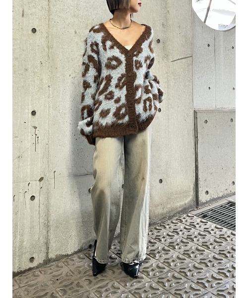 EVRIS(エヴリス)の「シャギーアニマルカーディガン(ニット/セーター・レディース・ブラウン/グレー/ブルー・FREE)」の21枚目の写真
