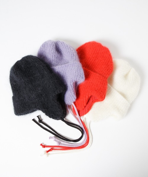 セール】Dog-Year Mohair Wool Knit Watch / イヤーカフ付きモヘア