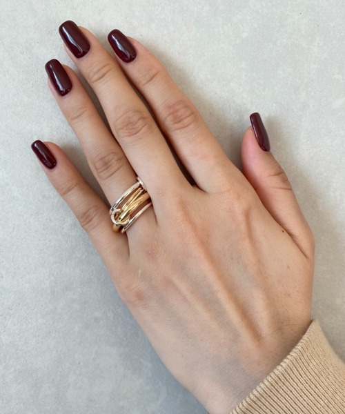 ciite'（シーテ）の「4連リング（リング・レディース・シルバー/ゴールド・FREE）」の5枚目の写真