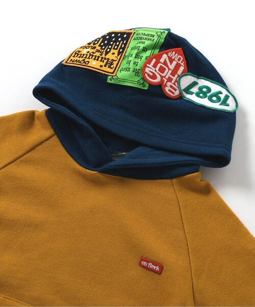 BREEZE（ブリーズ）の「【BREEZE NEW JACK】フードワッペンパーカー（パーカー・キッズ・マスタード/ブラック・160/150/140/130/120/110/100/90）」の10枚目の写真