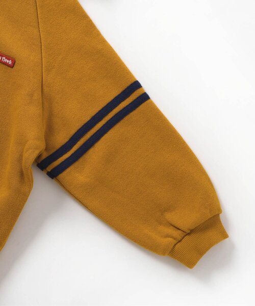 BREEZE（ブリーズ）の「【BREEZE NEW JACK】フードワッペンパーカー（パーカー・キッズ・マスタード/ブラック・160/150/140/130/120/110/100/90）」の13枚目の写真