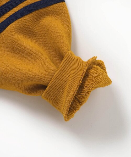 BREEZE（ブリーズ）の「【BREEZE NEW JACK】フードワッペンパーカー（パーカー・キッズ・マスタード/ブラック・160/150/140/130/120/110/100/90）」の14枚目の写真
