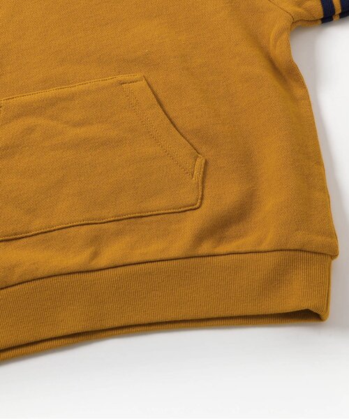 BREEZE（ブリーズ）の「【BREEZE NEW JACK】フードワッペンパーカー（パーカー・キッズ・マスタード/ブラック・160/150/140/130/120/110/100/90）」の15枚目の写真