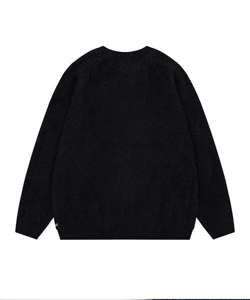 オーバーサイズジャガード編み配色ゲームシャツニットプルオーバー（ニット/セーター）｜Ressaca（レサーカ）