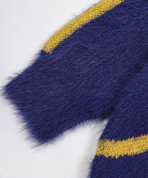 オーバーサイズジャガード編み配色ゲームシャツニットプルオーバー（ニット/セーター）｜Ressaca（レサーカ）